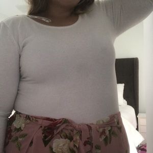 Plus Size White Bodysuit